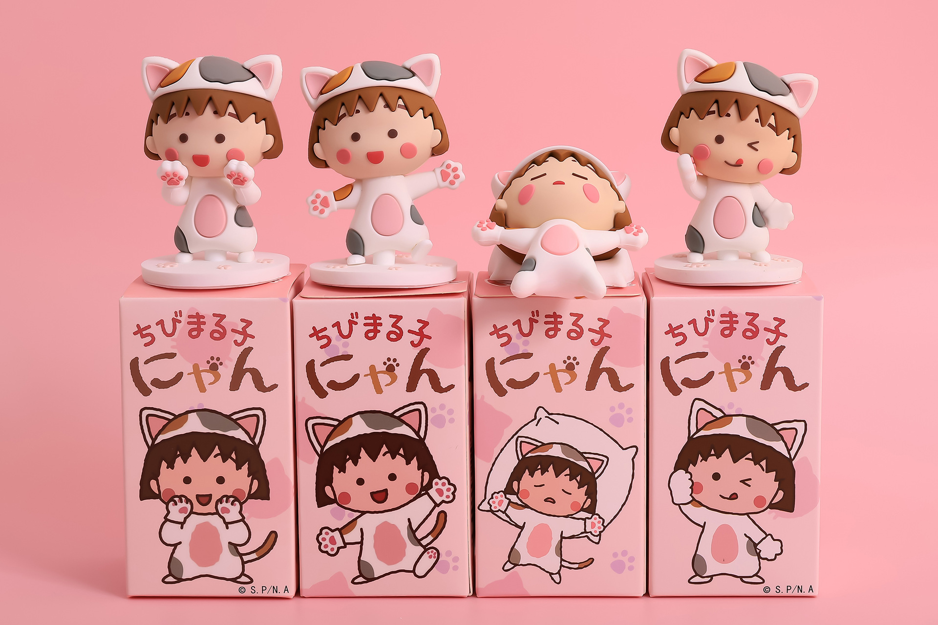 【一件代发】樱桃小丸子盲盒手办摆件挂件公仔模型动漫汽车玩可爱