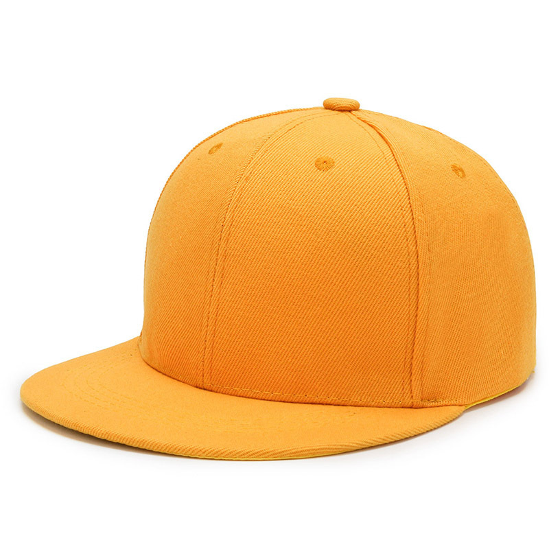 Wholesale Hat Women's Adjustable Black Men's Korean-Style Solid Color Flat-Brimmed Cap Baseball Cap Hip Hop Hat Hip Hop Hat