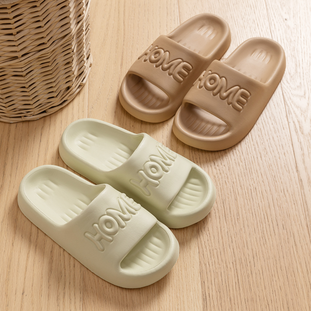 2024 New Indoor Household Non-Slip Bathroom Bath Eva Sandals Women's Summer Slip-on Slippers Women