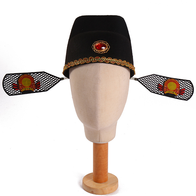 厂家直销状元帽子乌纱帽 新郎县官帽 状元帽 庙会帽 戏剧财神帽