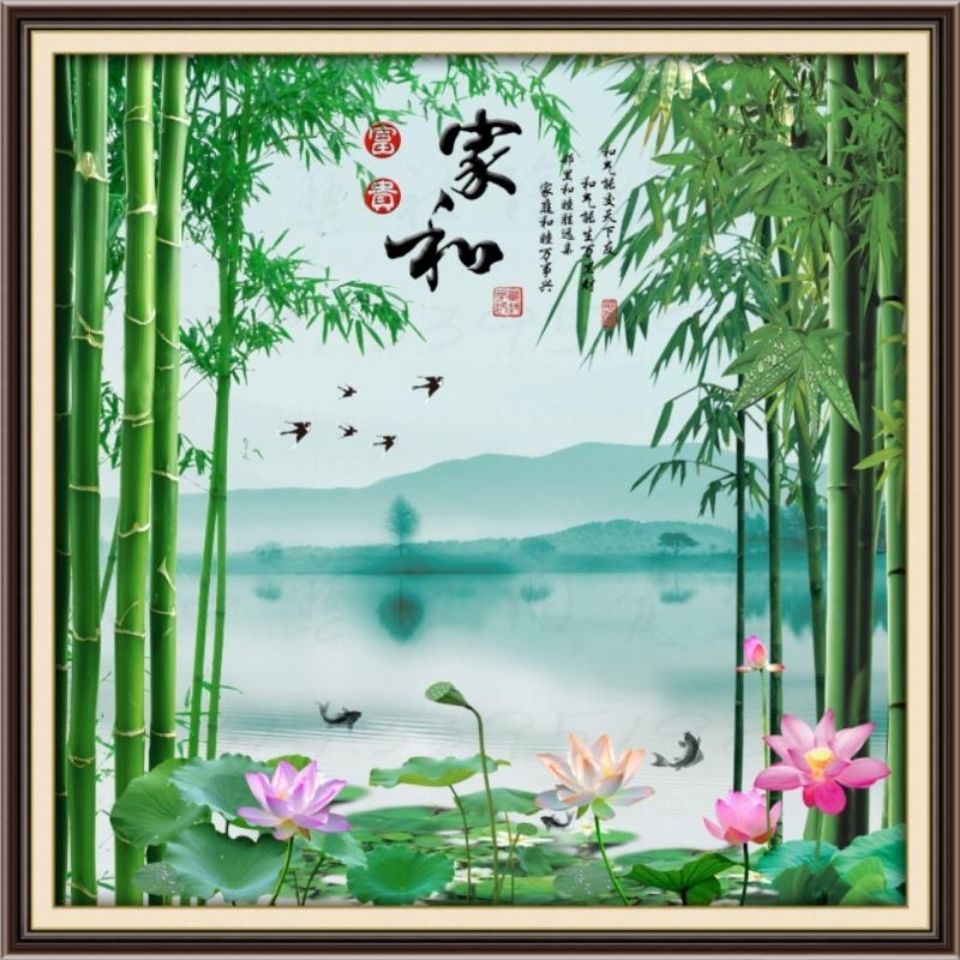 庭院影壁墙装饰壁画照壁陶瓷壁画陶瓷迎壁瓷砖大型壁画福字画