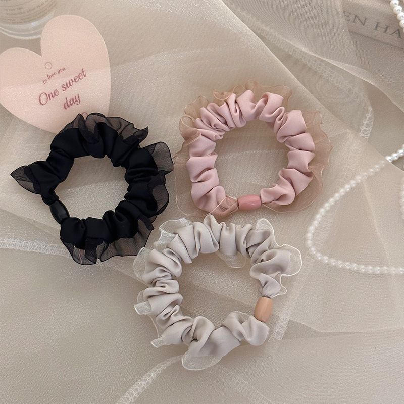 夏季款网纱简约特色柔软头绳小号布艺高弹力肠圈韩国发圈扎头发绳