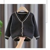 children Cardigan new pattern Boy knitting sweater College wind Cardigan Wool Clothes coat Korean Edition spring and autumn Western style