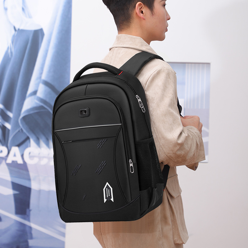 New Men's Backpack Backpack Fashion Personalized Backpack Middle School Students Backpack Large Capacity Laptop Bag