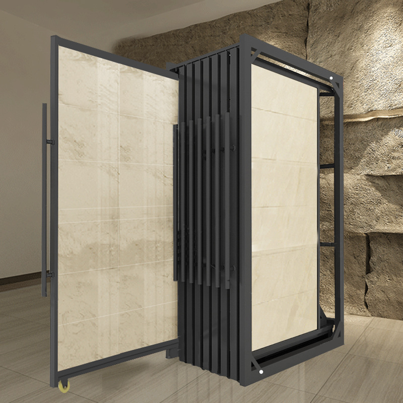 瓷砖展示架抽拉 前后移门木门铝扣板推拉陶瓷样品石材大板落地式