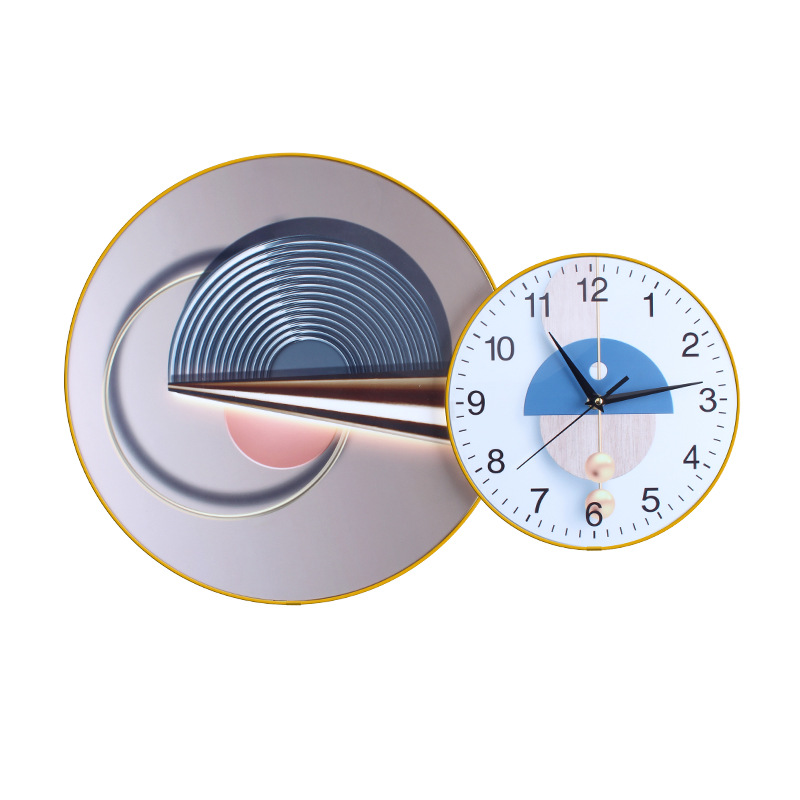 现代简约钟表挂钟客厅家用时尚北欧轻奢网红创意高档装饰时钟挂墙