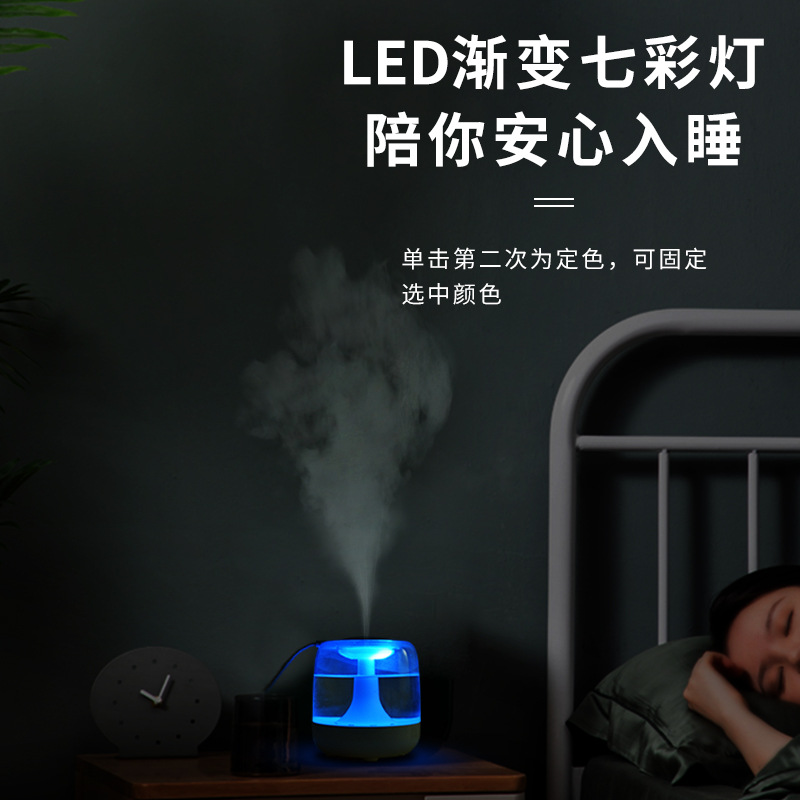 2022 Creative New Interior Decoration Ambience Light Humidifier Home Bedroom Large Capacity Mute Aromatherapy Nebulizer