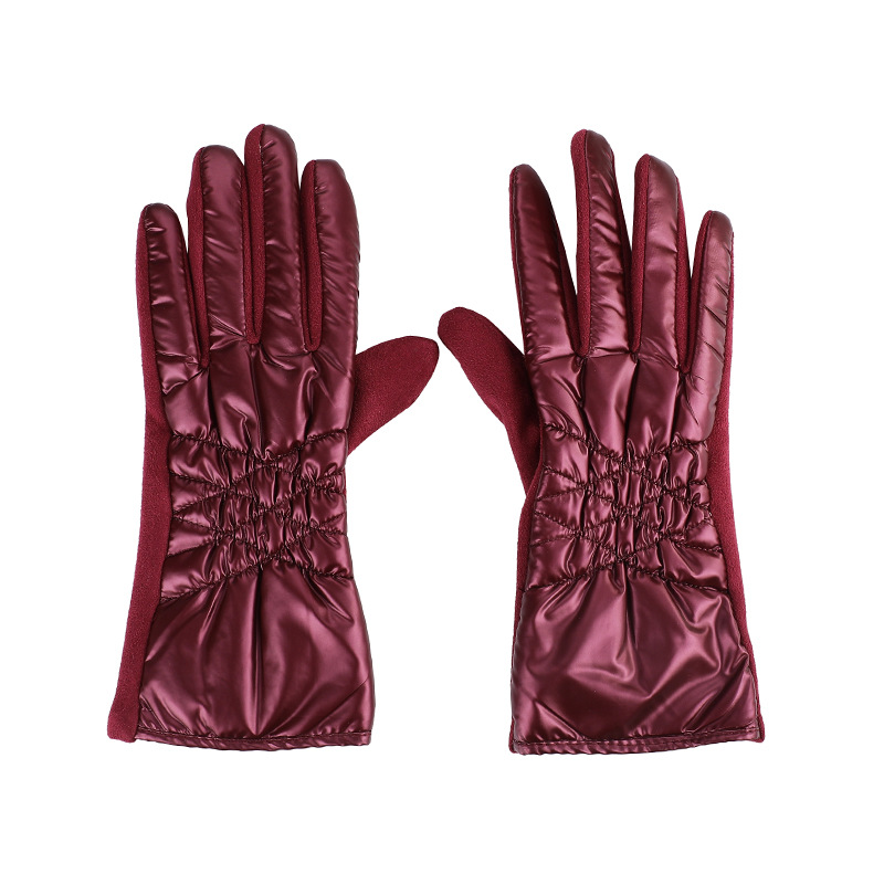 New Autumn and Winter Gloves Women's Riding Gloves Micro Velvet Warm Gloves Fashion Non-slip Gloves Cotton Gloves