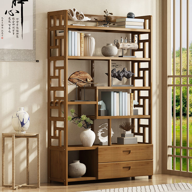仿古实木中式展示柜古董架