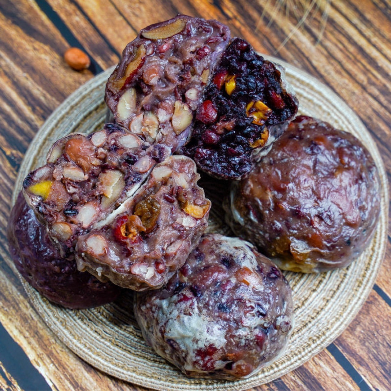 山东粗粮主食粘豆包红豆味紫米味板栗味一件代发