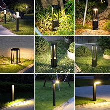 LED太阳能草坪灯现代简约户外防水庭院公园别墅花园营地小区地插