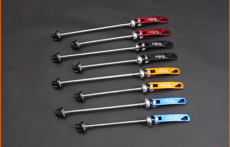 山地公路自行车通用花鼓快拆杆前后轴螺丝杆铝合金通用快拆轮组