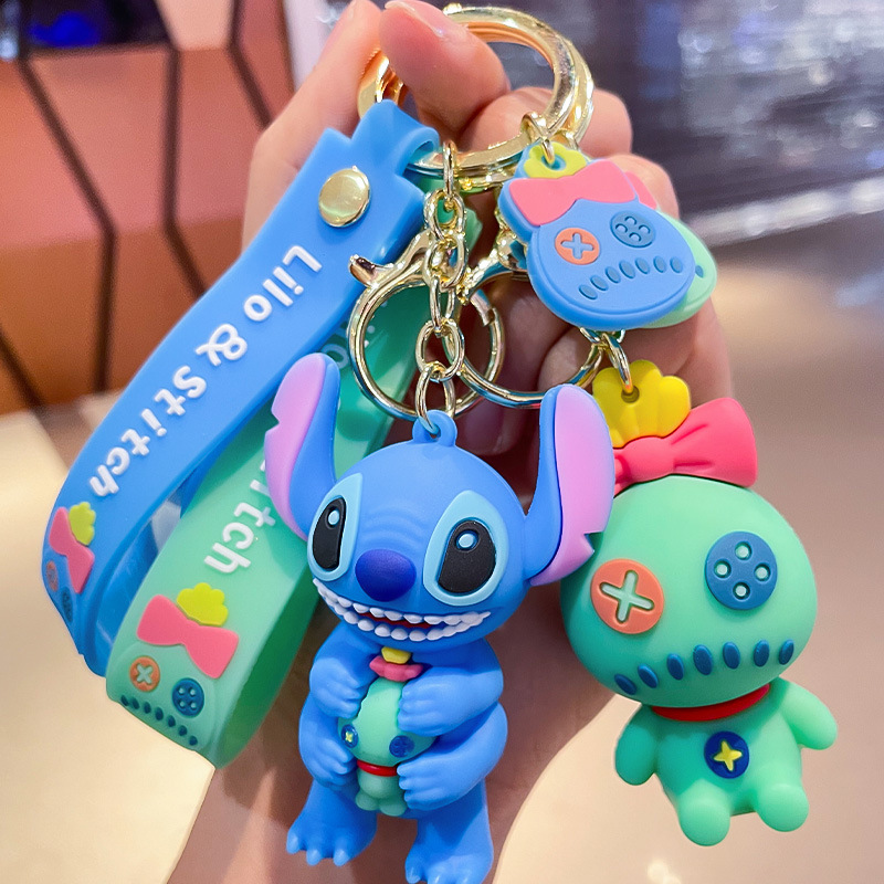 Cartoon Animation Star Baby Cute Key Chain Creative Couple Doll Bag Car Key Pendant Small Gift