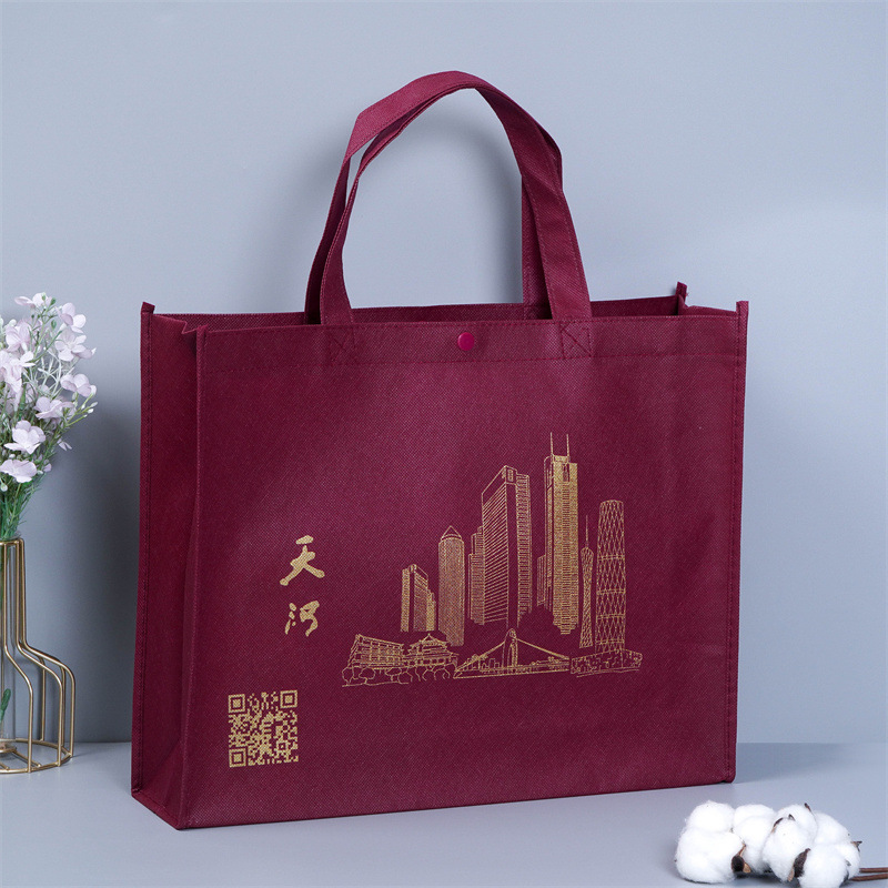 Manufacturer Non-Woven Bag Customizable Silk Screen Printing Shopping Mall Eco-friendly Shopping Packaging Bag Gift Advertising Handbag Printing