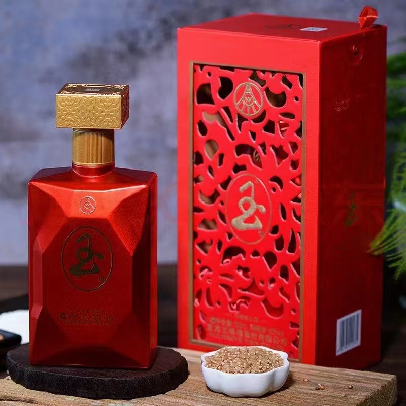 五粮玉酒中国红 50度520ml*6瓶 浓香型白酒 整箱批发 一件代发