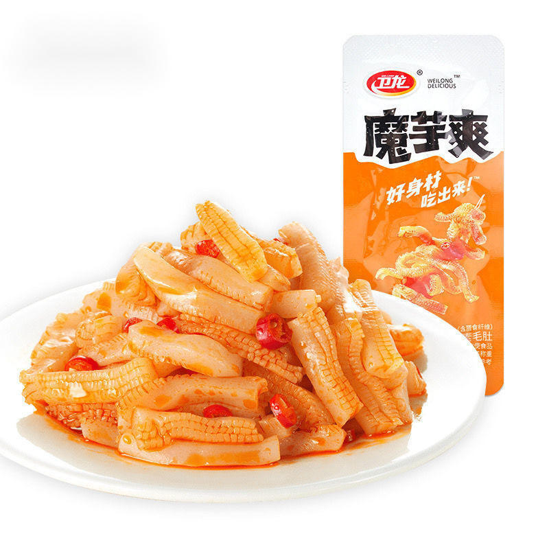 魔芋爽卫龙素毛肚馋散装休闲即食小零食辣条小吃网红零食批发网红