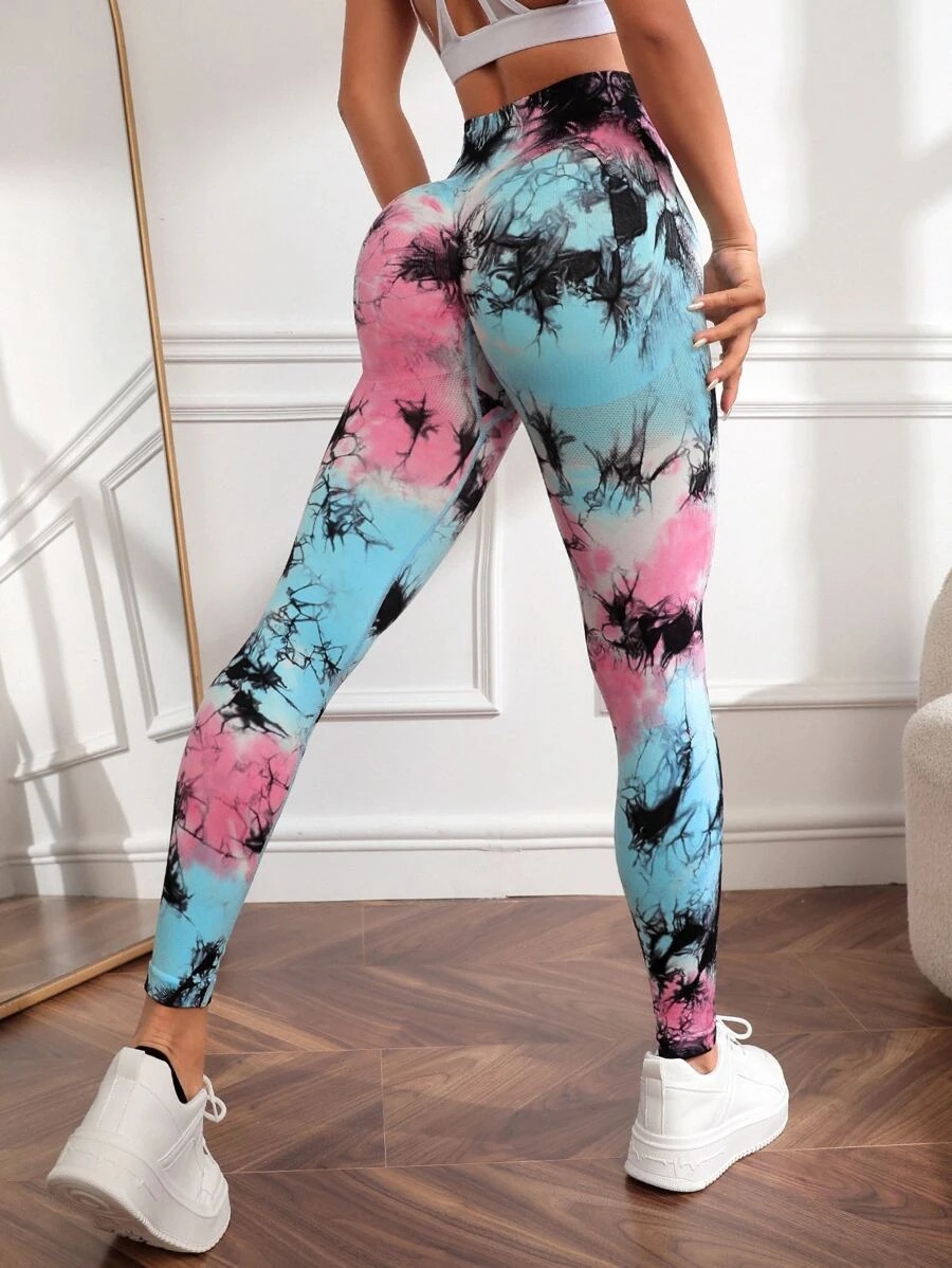 Foreign Trade New Fitness Pants Women's High Waist Hip Lift Sports Tight Pants Running Sexy Peach Yoga Pants Lady's Pants