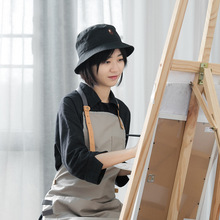 日式咖啡店画画围裙女美术生专用罩衣大人防水油画室绘画老师