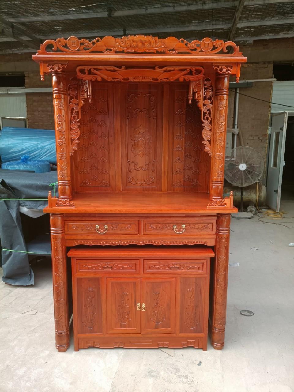 老榆木佛柜佛龛三件套大佛柜佛龛