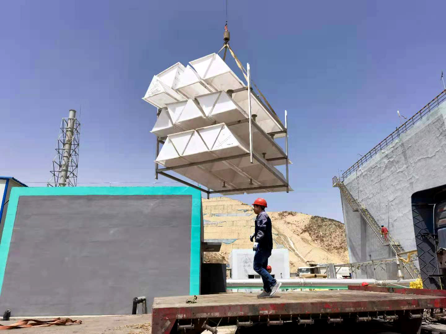 uasb三相分离器 聚丙烯三相分离器 厌氧罐配件塑料卧式三相分离器