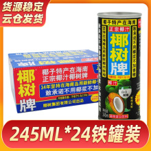 椰树牌椰子汁245ml*24铁罐装整箱椰汁植物蛋白椰奶纸盒装饮料批发