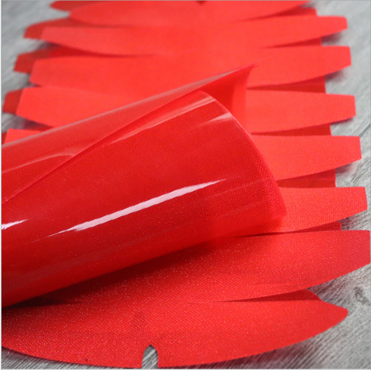 pvc红色磨砂片大红灯笼纸反光塑料片宫灯节庆红色仿羊皮灯笼片