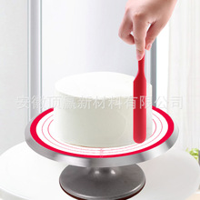 食品级铂金防滑不粘硅胶蛋糕裱花转台垫 带刻度玻纤硅胶揉面垫