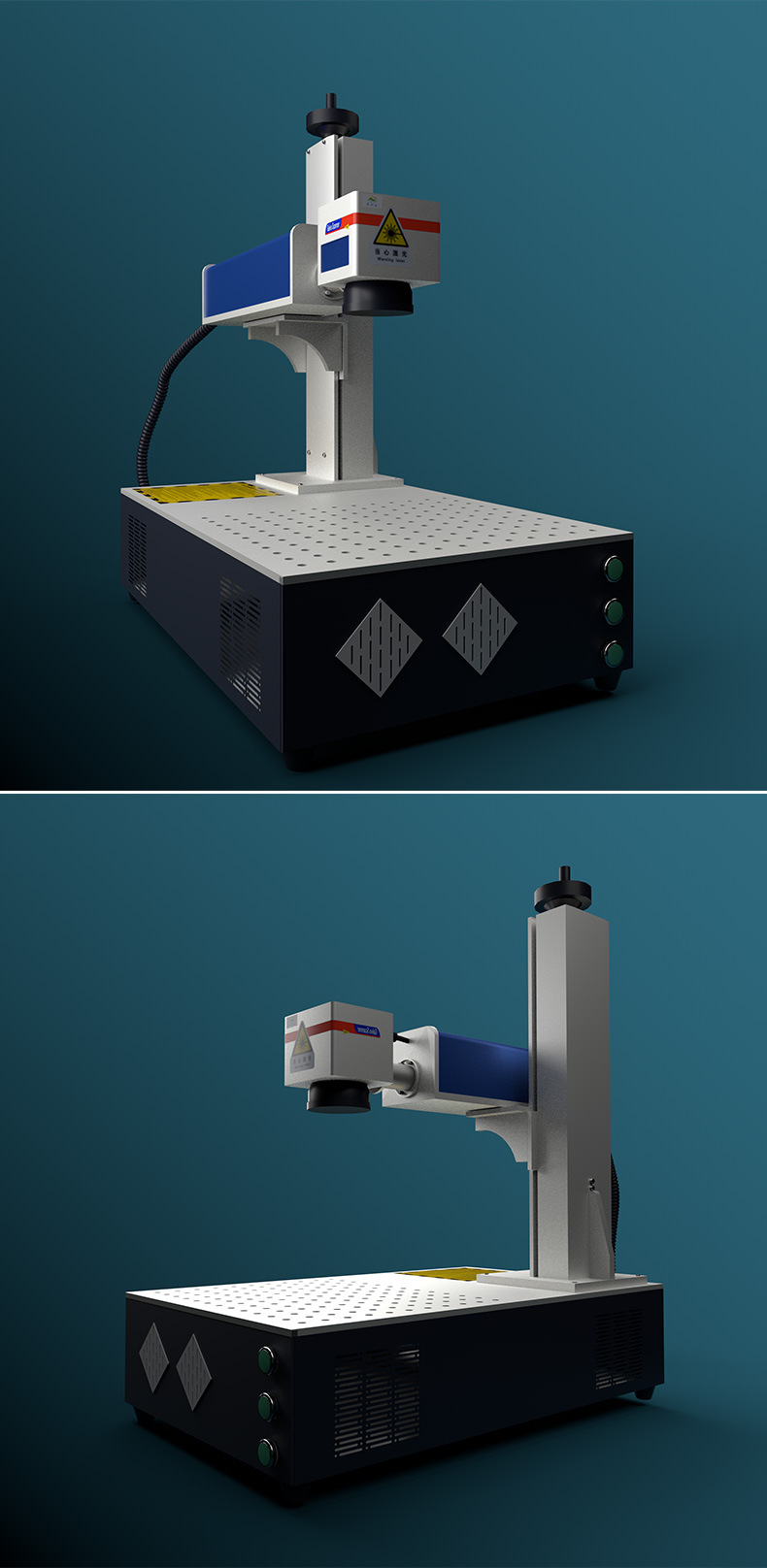 地摊小型光纤激光打标机便携式diy刻字金属可乐罐射 手机壳雕刻机