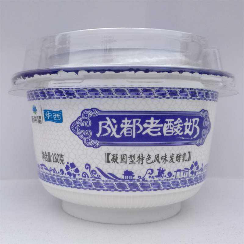 新希望华西成都老酸奶180g大碗*12杯益生菌发酵乳营养早餐酸牛奶