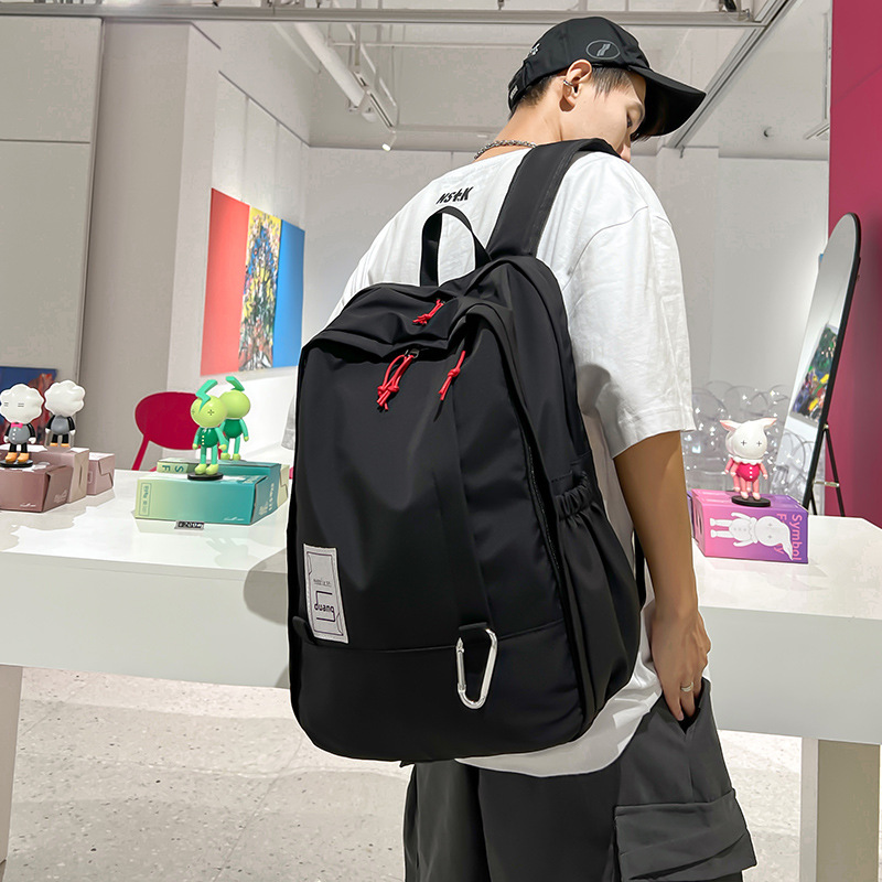 Street Fashion Cool Fashion Color Contrast Creative Large Capacity High School and College Student Business Leisure Computer Backpack