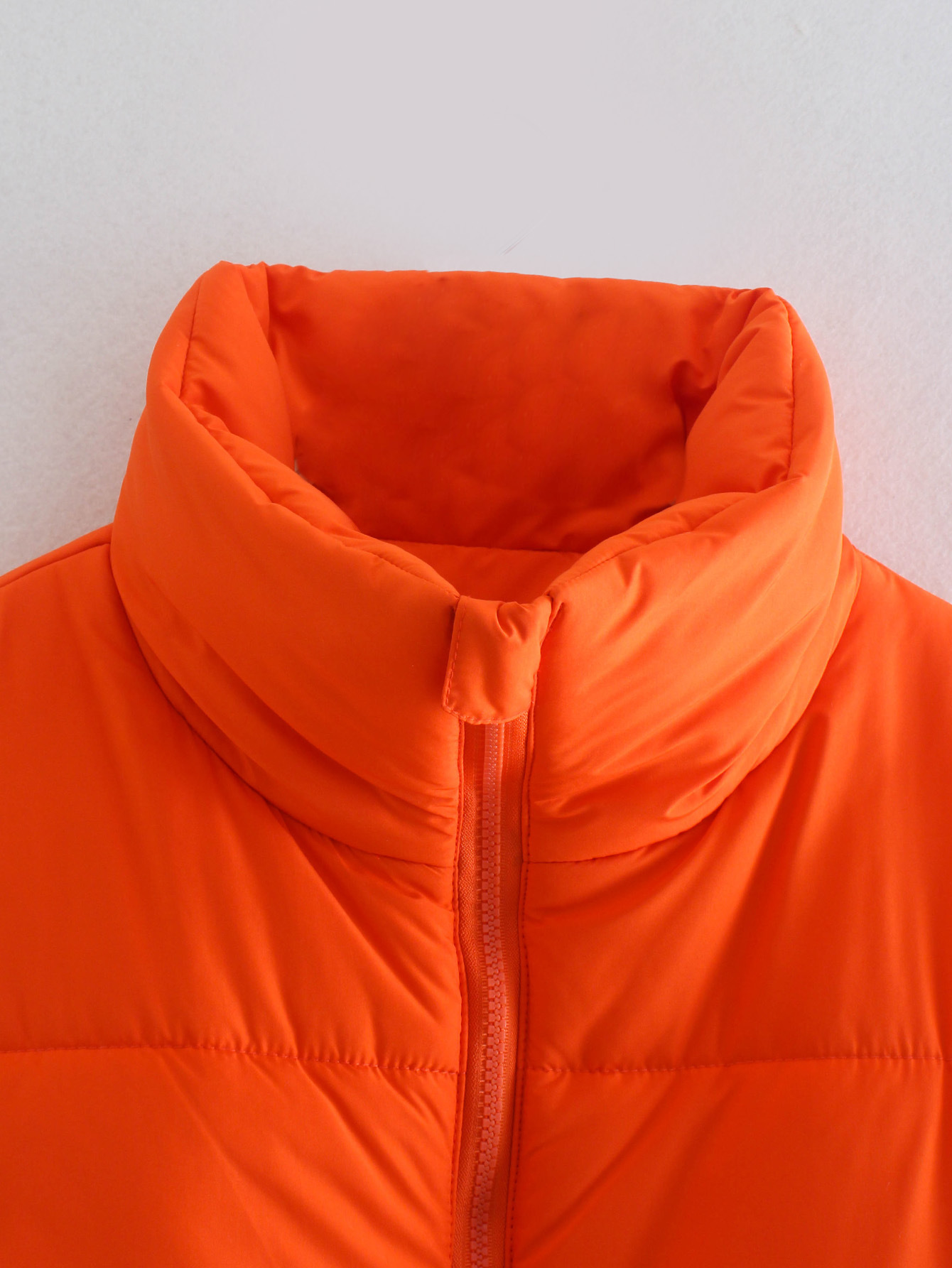 wish亚马逊ebay2021秋橙色夹棉背心马甲