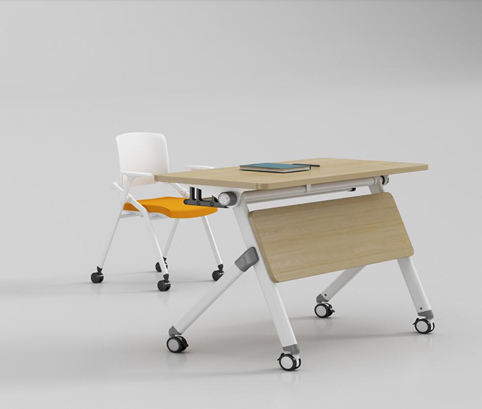 会议桌可移动折叠多功能长条桌培训桌椅单人员工桌椅组合洽谈桌椅