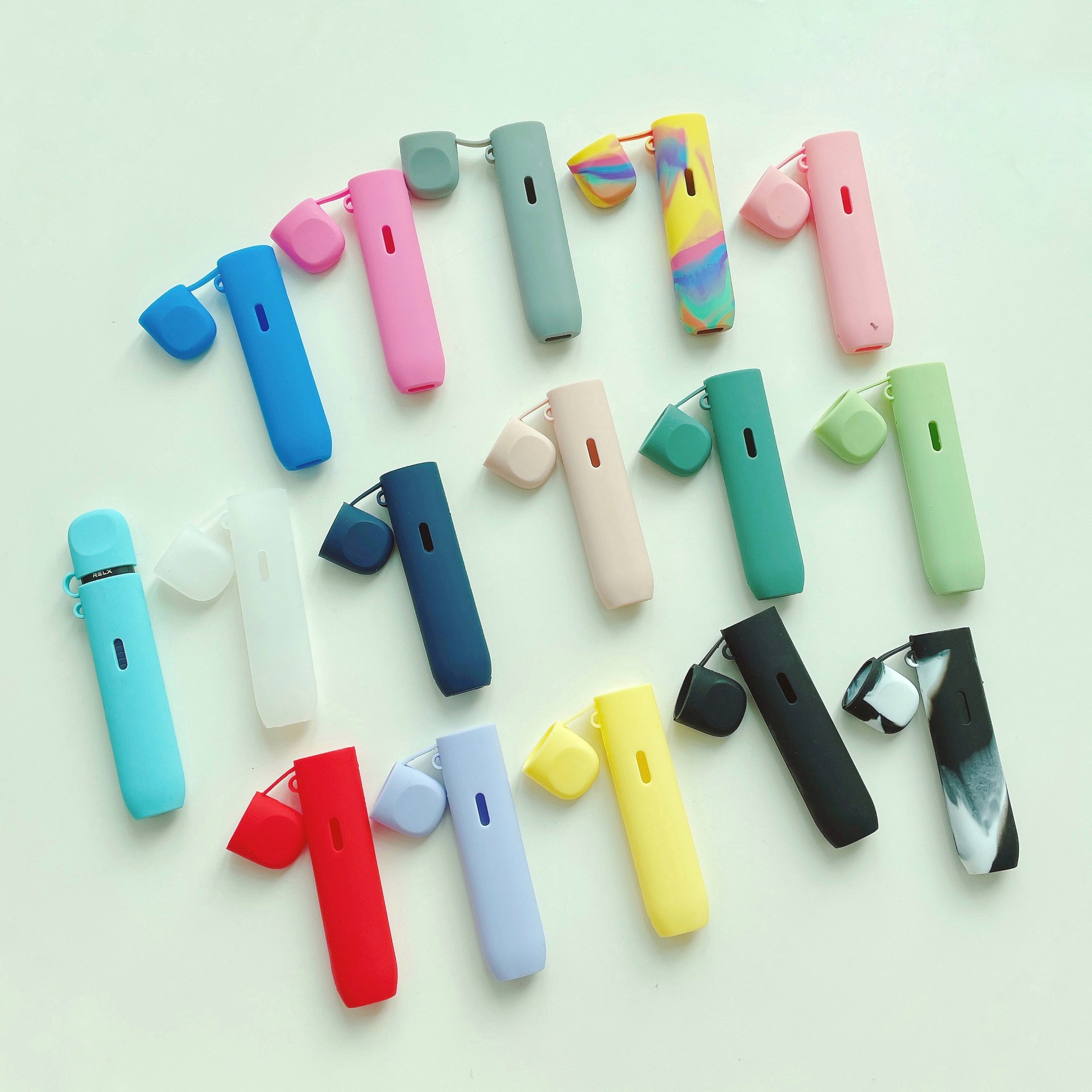 悦克5代硅胶套relx5代幻影贴纸挂绳贴纸五代悦客烟杆保护套relax5