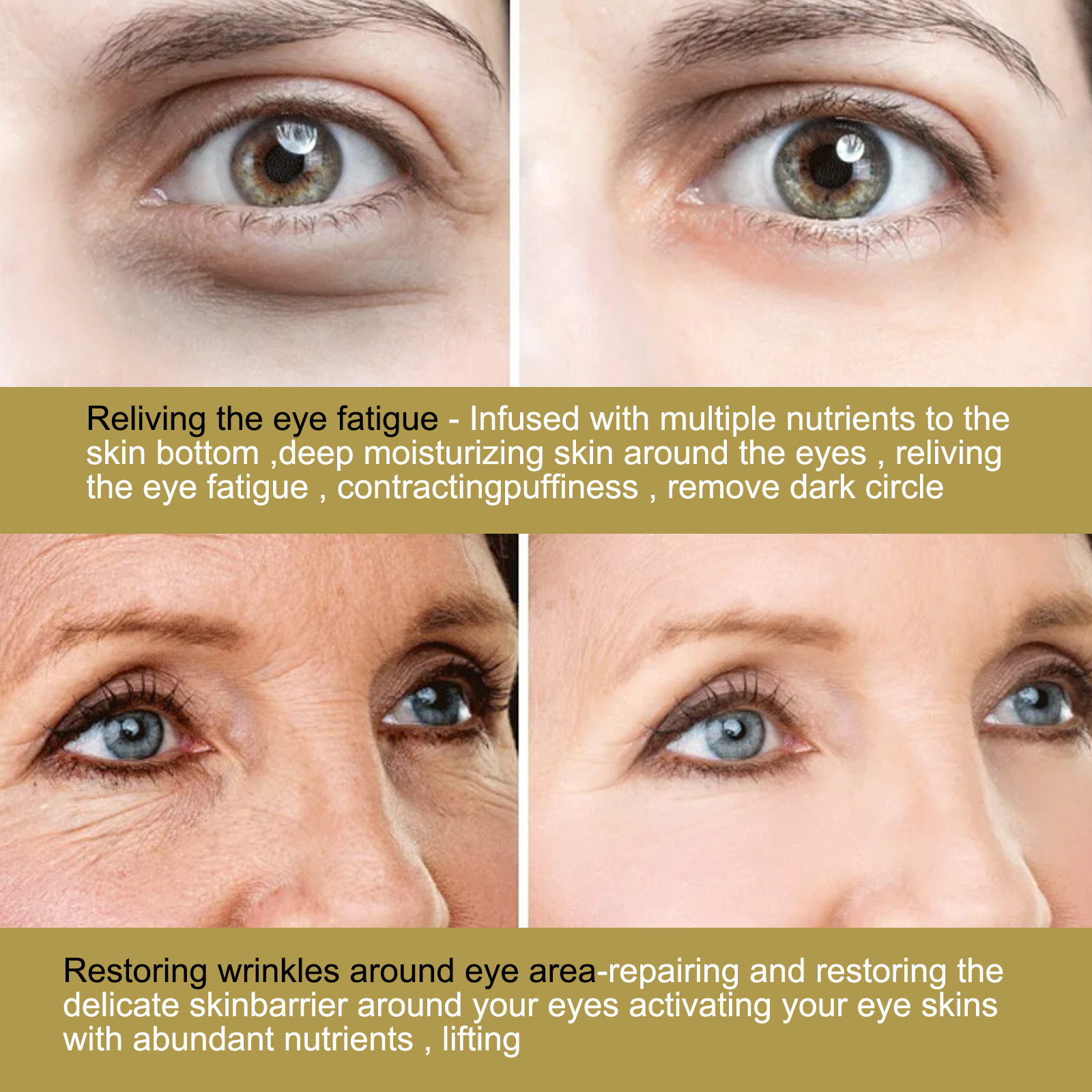 Eelhoe Eye Pad Eye Skin around Eyes Eye Bags and Dark Circle Firming Eye Lines Elastic Moisturizing Repair Eyes Mask
