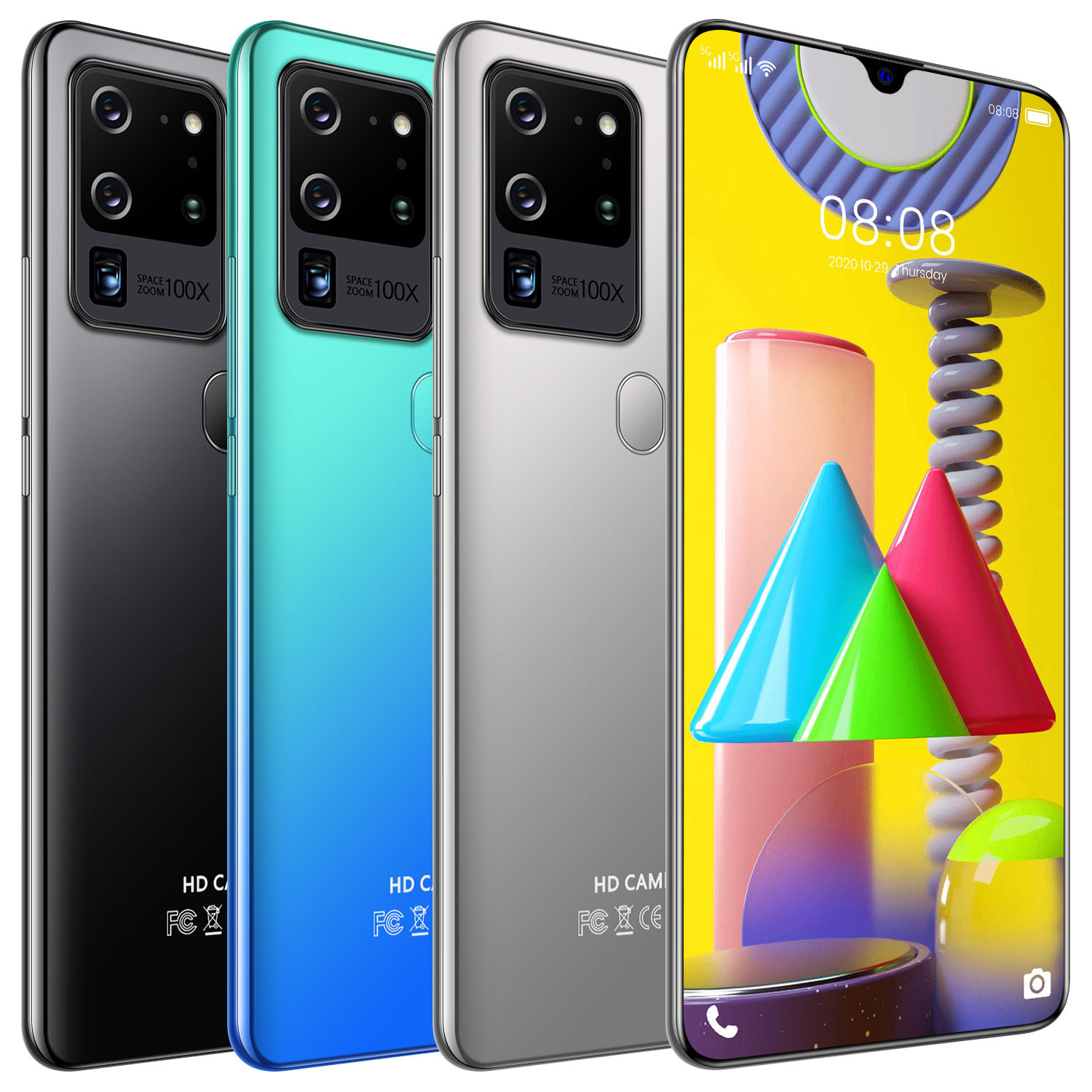 厂家 s80 pro跨境手机5g智能手机7.1英寸水滴屏手机 虾皮外贸