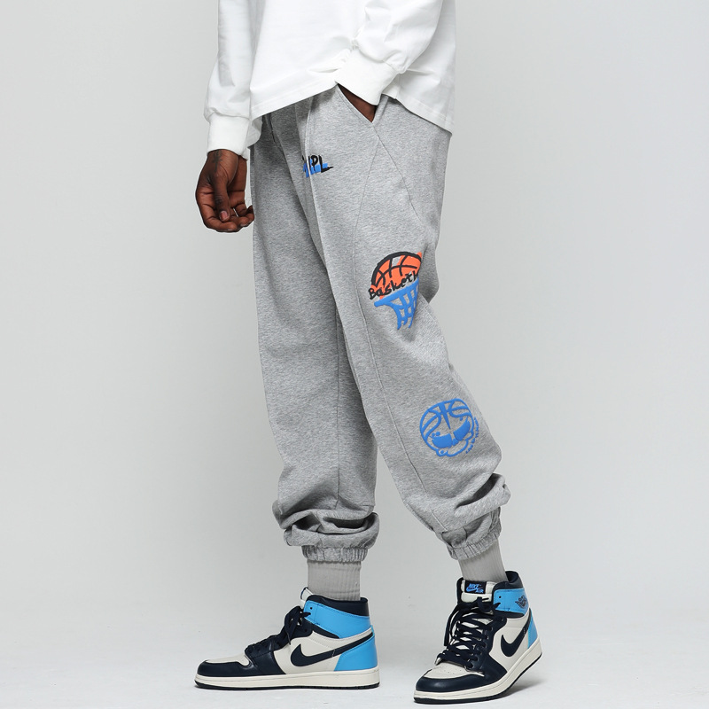 篮网队欧文杜兰特篮球长裤男秋季运动美式排扣裤体育生训练裤速干