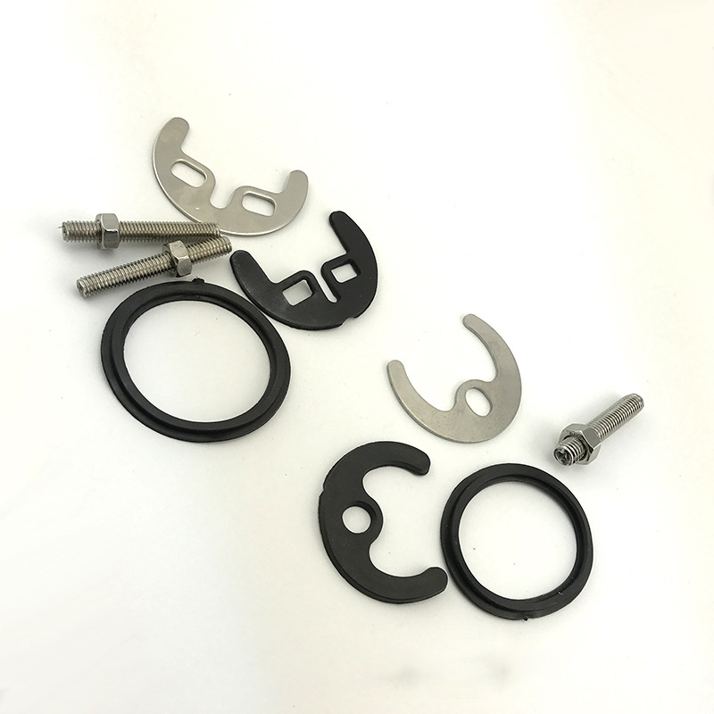 批发全铜单螺丝锁片冷热单孔水龙头配件厨房水龙头垫片双螺丝马蹄