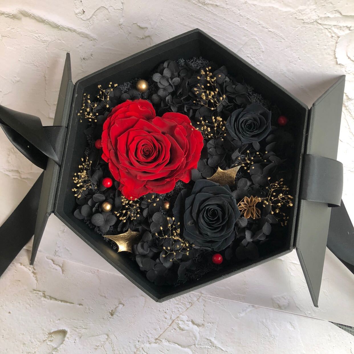 顺丰包邮秘密花园花黑玫瑰花礼盒七夕情人节礼物表白