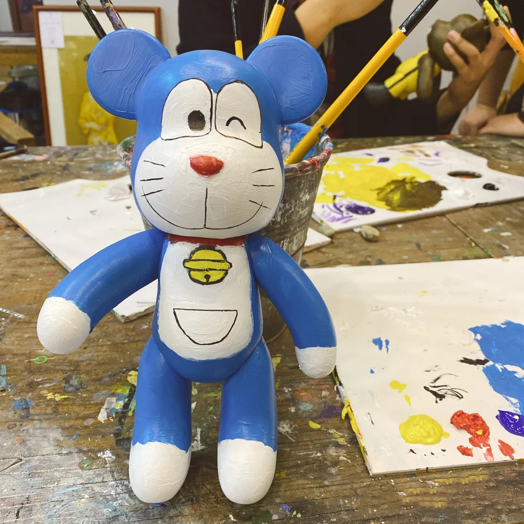 大号diy暴力熊积木熊涂鸦流体画白胚涂鸦非石膏娃娃搪胶玩具批发