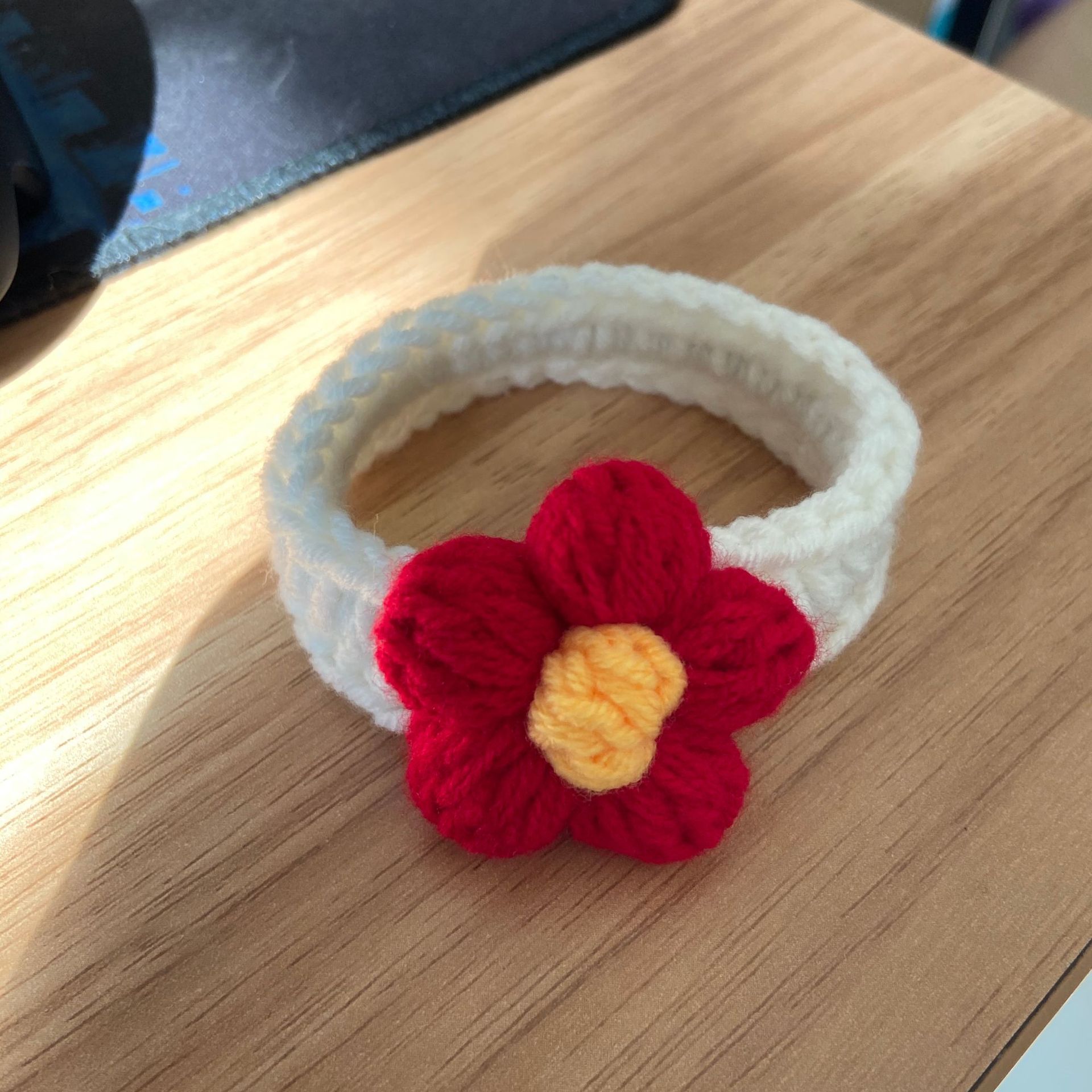 送你一朵小红花手环女周边手工编织手链网红同款粉丝手饰