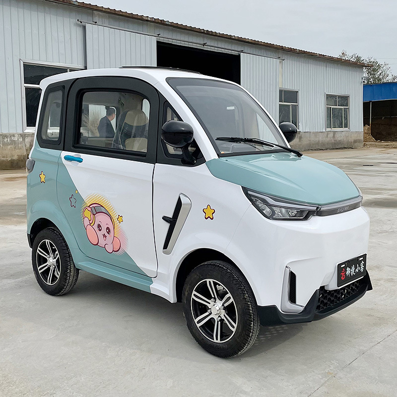 0成交1辆手把式电动四轮车 成人全封闭电瓶车 老年代步接送孩子电动