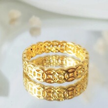 【店主自留款】克罗心永恒22k镶嵌钻戒指forever情侣款_阿里巴巴找货