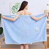 Ultra Soft Coral Fleece Bath Skirt for women Light Blue|ru Ultra Soft Coral Fleece Bath Skirt for women Light Blue|ru