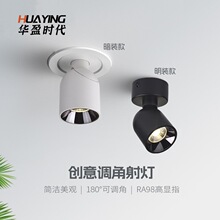 可调角度射灯嵌入式led天花灯家用过道玄关照画客厅背景洗墙灯