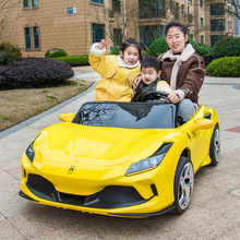 双人座儿童电动汽车四轮玩具车可坐大人小孩遥控超大号宝宝电动车