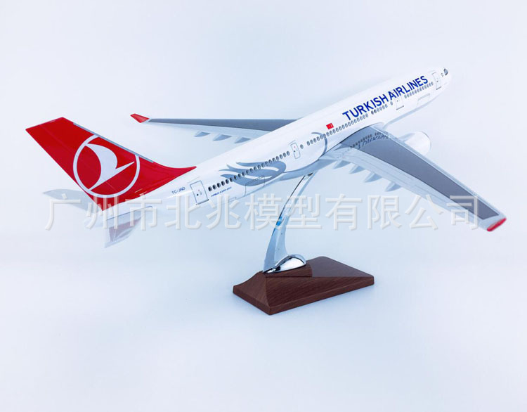 47cmabs材料飞机模型土耳其航空a330-200土耳其航空静态航模飞模