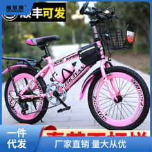 儿童自行车女孩女童公主款7-8-10-12-15岁中大童单车山地车小孩车