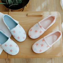 春夏新款韩版海星月子鞋棉布透气吸汗软底大码防滑包跟孕妇产后鞋
