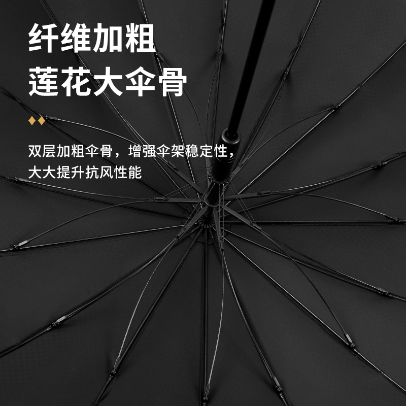 ce2q复古轻奢16骨直柄雨伞长柄抗强风双人暴风雨莲花骨120cm-阿里巴巴