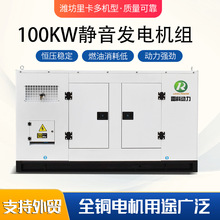 100KW静音发电机组 低噪音静音箱 潍坊里卡多机型厂家 支持外贸